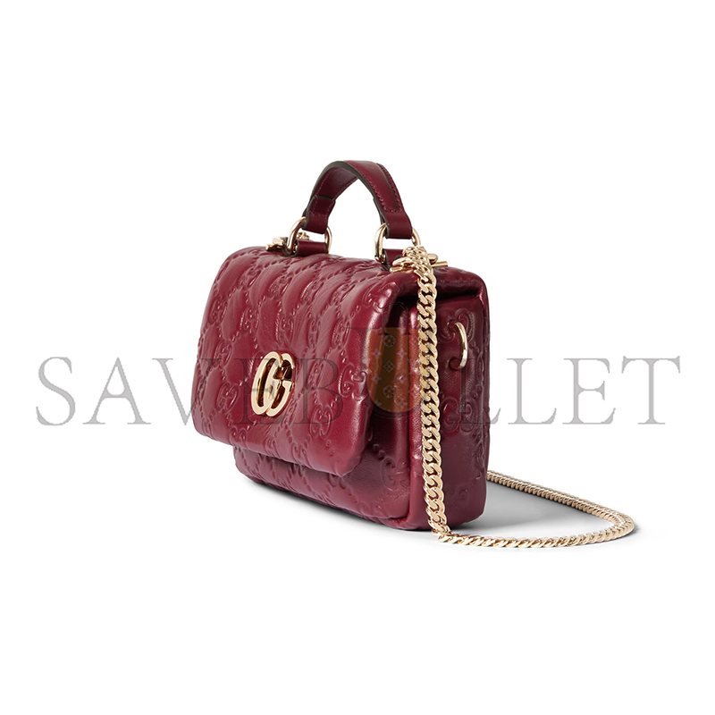 G*u*i gg milano small top handle bag 806017 (21*12.5*6cm)